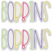 Bobbins, Manchester, Northern English Slang シール (正面)