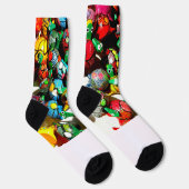 Bobble Head Turtle Crew Socks - Colorful ソックス (右)