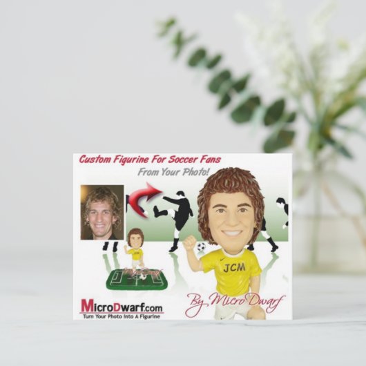 Bobbleheads Bobbleheadは頭部についてへまをします ポストカード (スタンド正面)