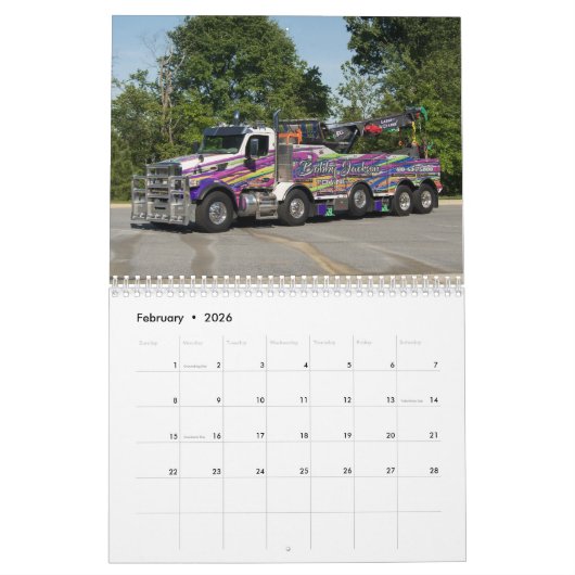 Bobby Jackson Calendar カレンダー (2月 2026)