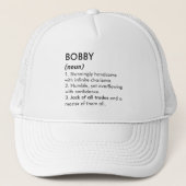 Bobby name, Editable name, Custom name キャップ (正面)