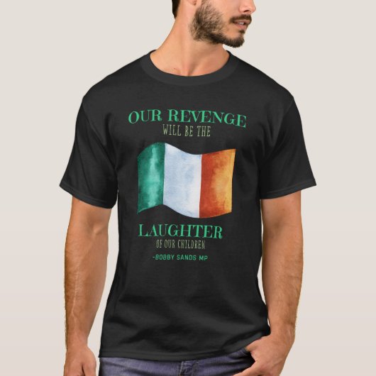 Bobby Sands Irish Freedom Quote Tee Retro T-Shirt Tシャツ (正面)