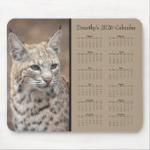 Bobcat customizable 2026 calendar マウスパッド (正面)
