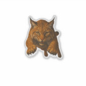 Bobcat Cut-out Sticker シール (正面)