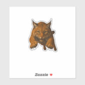 Bobcat Cut-out Sticker シール (シート)