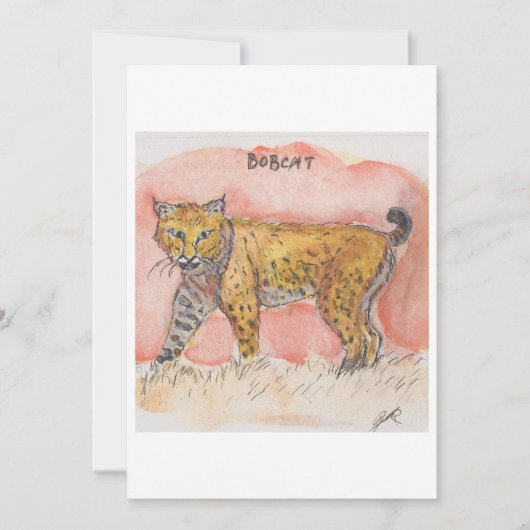 Bobcat Greeting Card シーズンカード (正面)
