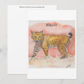 Bobcat Greeting Card シーズンカード (正面/裏面)