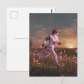 Bobcat in a Pink Suit  ポストカード (正面/裏面)