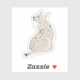 Bobcat Sitting Woodland Animal  シール