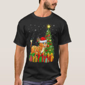 Bobcat   Xmas Holiday Santa Bobcat Christmas Tree Tシャツ (正面)