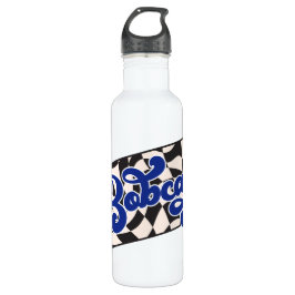 Bobcats Checkerboard Water Bottle: Blue ウォーターボトル