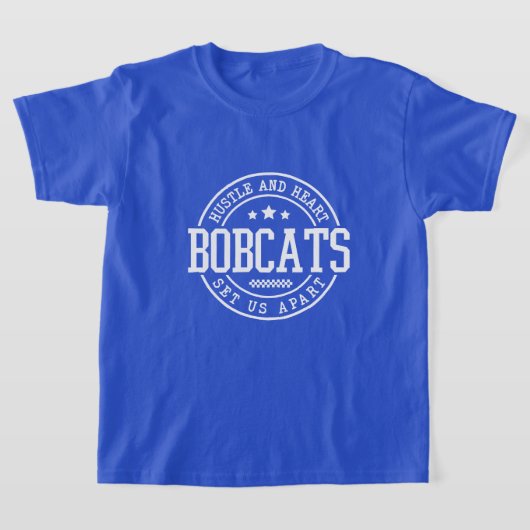 Bobcats Hustle and Heart Tシャツ (レイダウン)