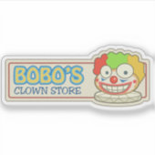Boboのピエロ店ステッカー シール (正面)