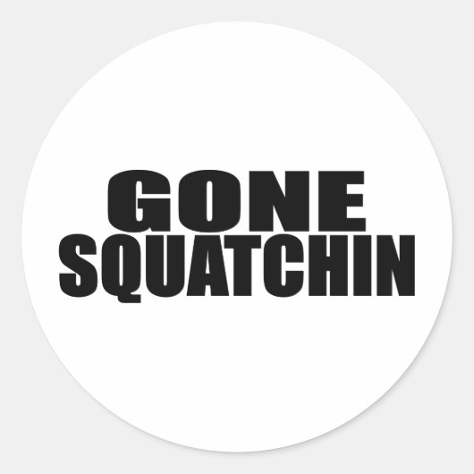 BOBOの*オリジナル*GONE SQUATCHINと同一 ラウンドシール (正面)