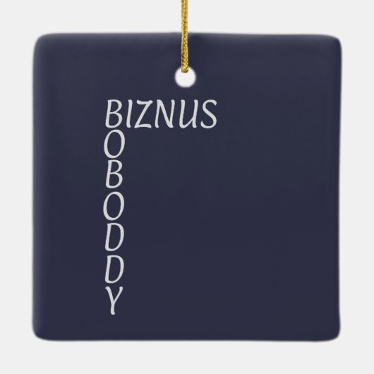 BOBODDY – オフィスから輝くのクリードの瞬間！ セラミックオーナメント (裏面)