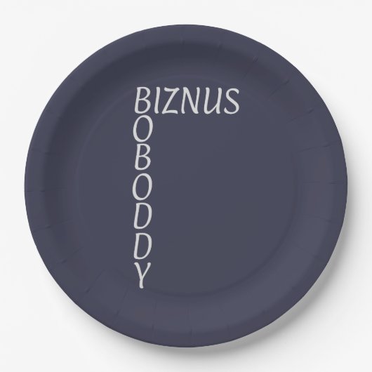 BOBODDY – オフィスから輝くのクリードの瞬間！ ペーパープレート (正面)