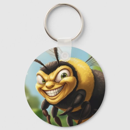 Bob's Bees Sleutelhanger Evil Smile Bee キーホルダー (正面)