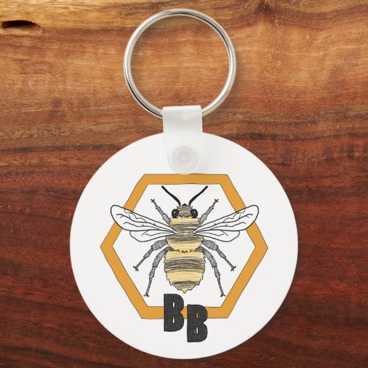 Bob's Bees Sleutelhanger Evil Smile Bee キーホルダー (裏面)