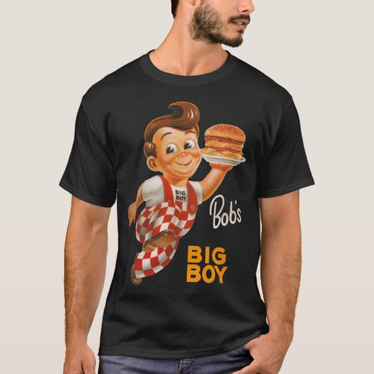 BOBS BIG BOY BURガー 友達 楽しい Tシャツ (正面)