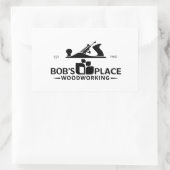 Bob's Place ロゴステッカー 長方形シール (バッグ)