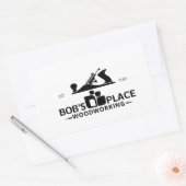 Bob's Place ロゴステッカー 長方形シール (封筒)