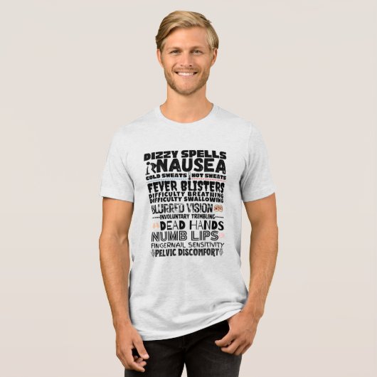 Bob's Symptoms トライブレンドＴシャツ (正面全面)