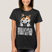 Bobtail cat Bobtail mom Bobtail dad Tシャツ (正面)