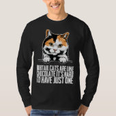Bobtail cat Bobtail mom Bobtail dad Tシャツ (正面)