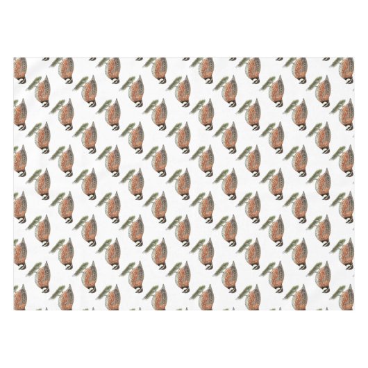 Bobwhite Quail Rooster テーブルクロス (正面(横))