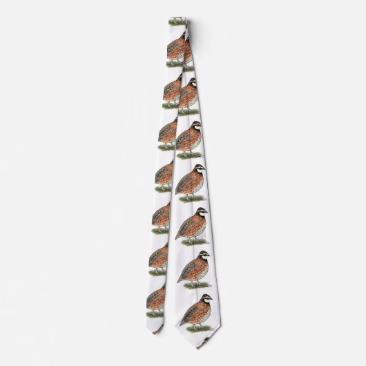 Bobwhite Quail Rooster ネクタイ (裏面)