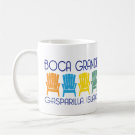 BocaグランデGasparillaの島のフロリダのビーチチェア コーヒーマグカップ