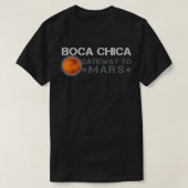 Boca Chica火星へのゲートウェイ – 赤いPlを占有 Tシャツ (デザイン正面)
