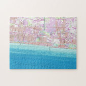 Boca Ratonフロリダ(1962年)のヴィンテージの地図 ジグソーパズル (横)