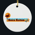 Boca Raton -ビーチの設計 セラミックオーナメント<br><div class="desc">Boca Raton -ビーチのデザイン。</div>