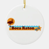 Boca Raton -ビーチの設計 セラミックオーナメント (正面)