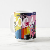 BOCA RATON，フロリダ，コーヒーマグ コーヒーマグカップ (正面左)