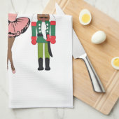 Boca Raton Black Nutcracker Funny Christmas  キッチンタオル (四つ折り)