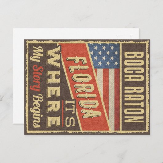 Boca Raton Florida ポストカード (正面/裏面)