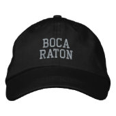Boca Raton Florida Embroidered Baseball Hat 刺繍入りキャップ (正面)