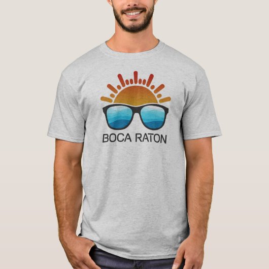 Boca Raton Florida Sunglasses Tシャツ (正面)