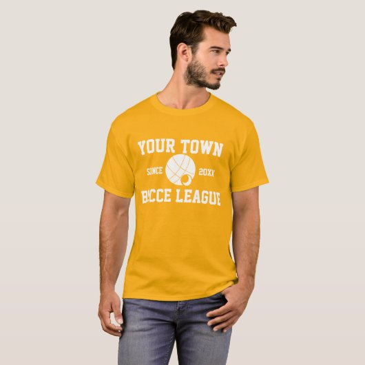 BOCCE BALLカスタマイズ可能なチームTシャツ Tシャツ (正面フル)