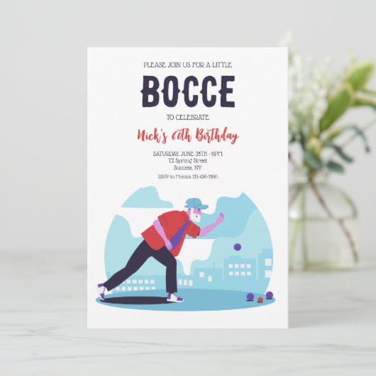 Bocce Ball 招待状 (スタンド正面)