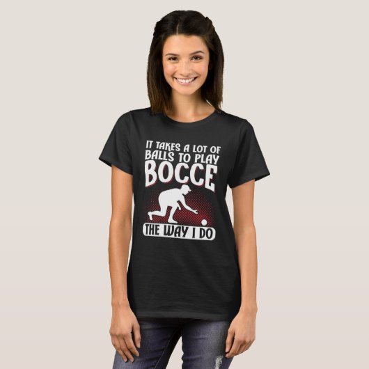 Bocce Ball Bocce Player  9 Tシャツ (正面フル)