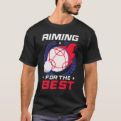 Bocce Ball Player Aiming For The Best Tシャツ (正面)
