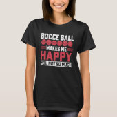 Bocce Ball Player for Petanque Game  2 Tシャツ (正面)