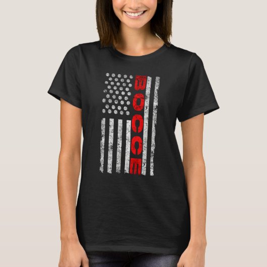 Bocce Ball Player USA Flag Patriotic 1 Tシャツ (正面)