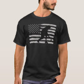 Bocce Ball Player USA Flag Patriotic 2 Tシャツ (正面)