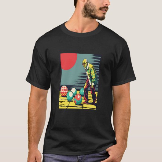 Bocce Ball Retirement Appreciation Pop Bocce Ball  Tシャツ (正面)