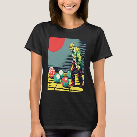 Bocce Ball Retirement Appreciation Pop Bocce Ball Tシャツ (正面)