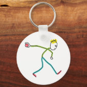 Bocce Ball Stickman キーホルダー (裏面)